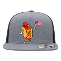 4th Of July Hot Dog Hotdog 4th Of July Shirts Men Women Flat Bill Trucker Hat