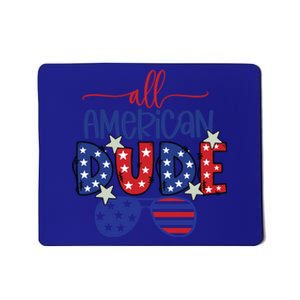 4th Of July Sunglasses All American Dude Gift Mousepad