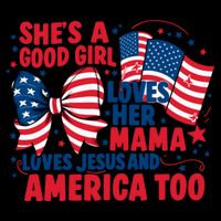 4th Of July Shes A Good Girl Loves Her Mama Backpack