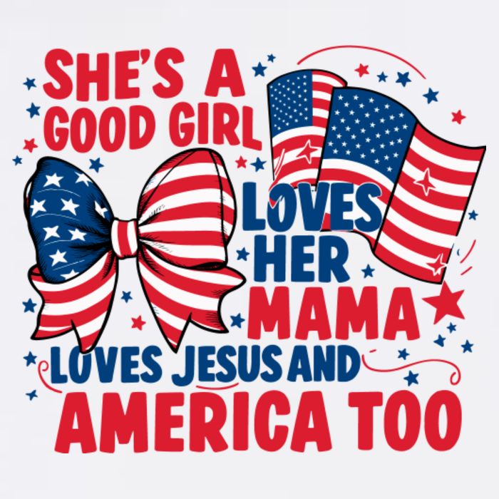 4th Of July Shes A Good Girl Loves Her Mama Visor