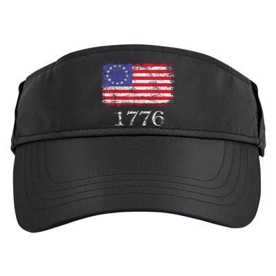 4th Of July American Flag Betsy Ross 1776 Adult Drive Performance Visor