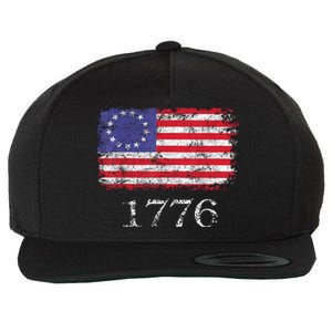 4th Of July American Flag Betsy Ross 1776 Wool Snapback Cap