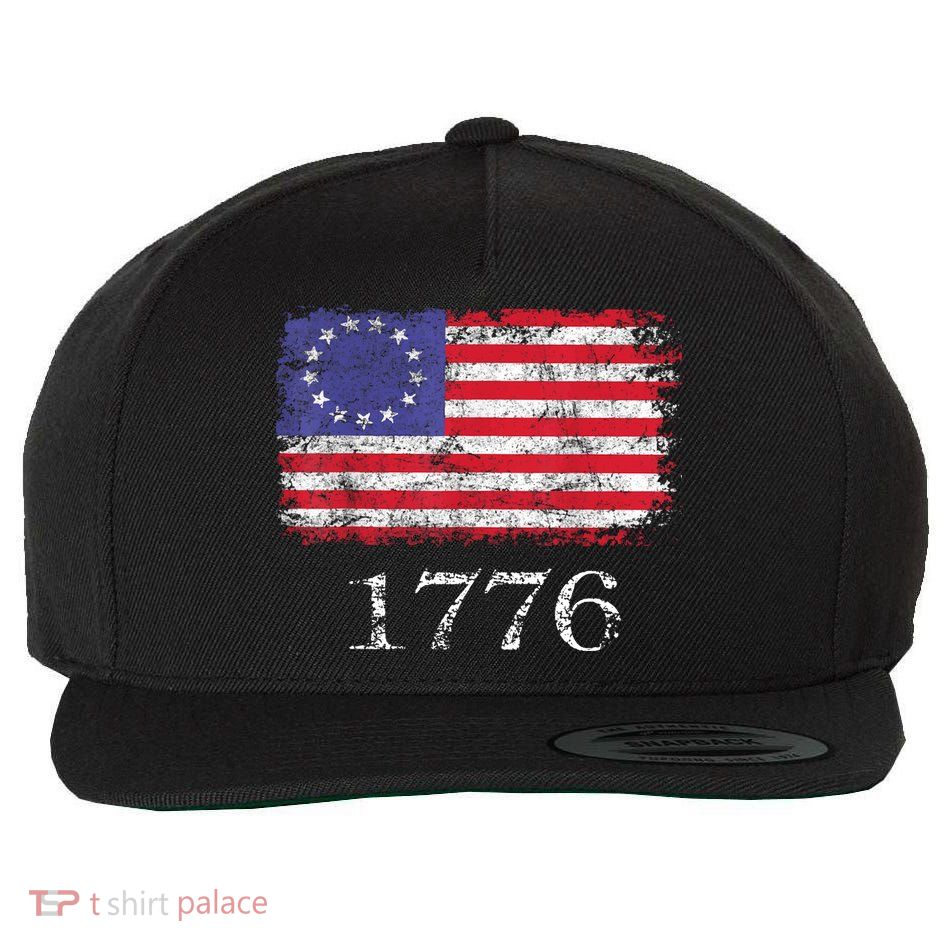4th Of July American Flag Betsy Ross 1776 Wool Snapback Cap