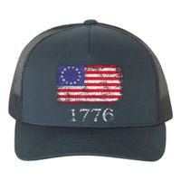 4th Of July American Flag Betsy Ross 1776 Yupoong Adult 5-Panel Trucker Hat