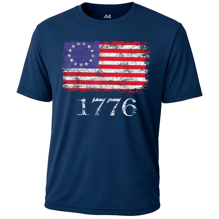 4th Of July American Flag Betsy Ross 1776 Cooling Performance Crew T-Shirt