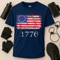 4th Of July American Flag Betsy Ross 1776 Cooling Performance Crew T-Shirt