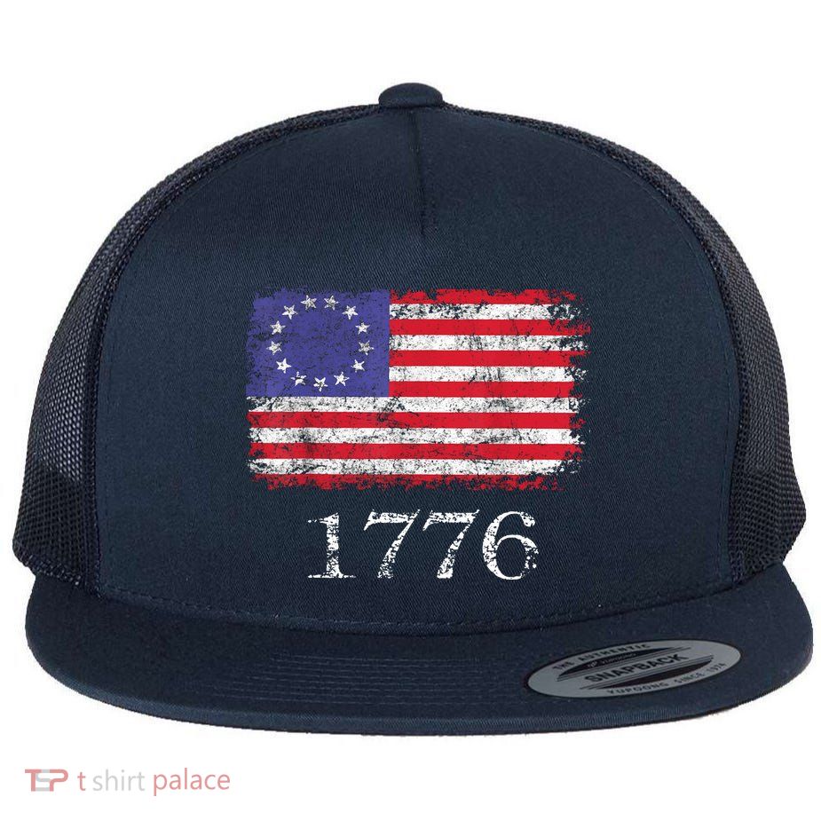 4th Of July American Flag Betsy Ross 1776 Flatbill Hat