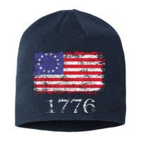 4th Of July American Flag Betsy Ross 1776 Sustainable Beanie