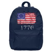 4th Of July American Flag Betsy Ross 1776 16 in Basic Backpack