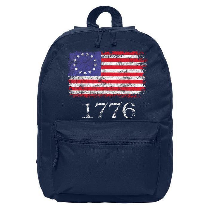 4th Of July American Flag Betsy Ross 1776 16 in Basic Backpack