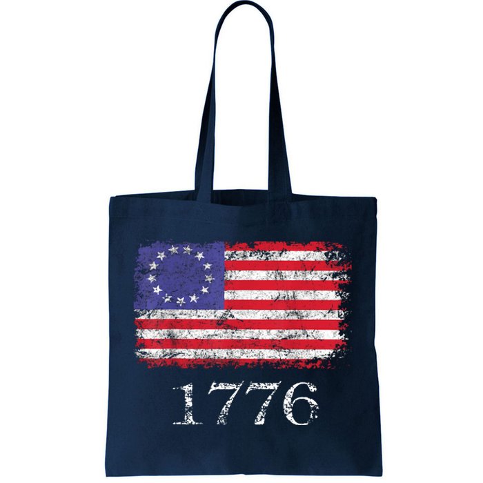 4th Of July American Flag Betsy Ross 1776 Tote Bag