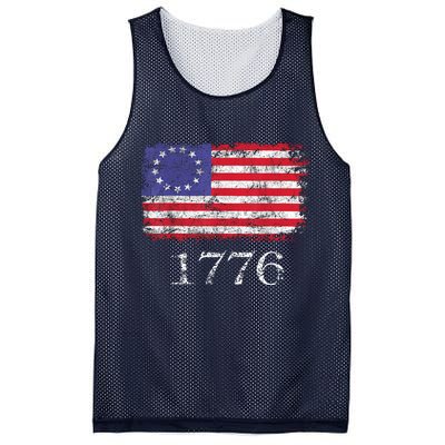 4th Of July American Flag Betsy Ross 1776 Mesh Reversible Basketball Jersey Tank