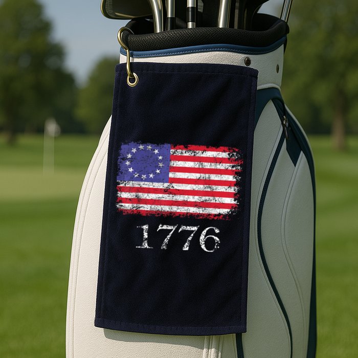4th Of July American Flag Betsy Ross 1776 Golf Towel