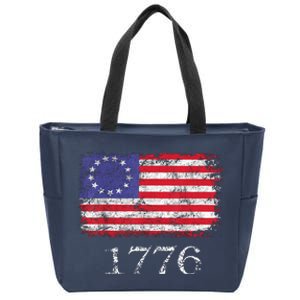 4th Of July American Flag Betsy Ross 1776 Zip Tote Bag