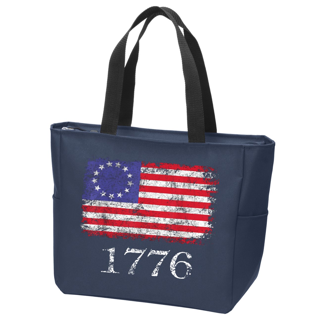 4th Of July American Flag Betsy Ross 1776 Zip Tote Bag