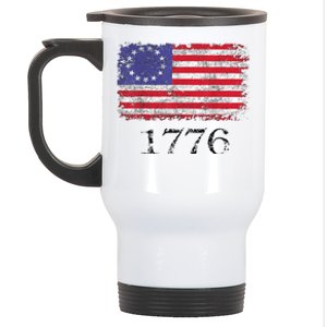 4th Of July American Flag Betsy Ross 1776 Stainless Steel Travel Mug