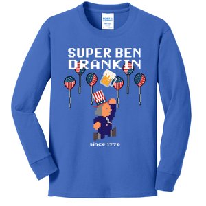 4th Of July Independence Day Ben Drankin Benjamin Franklin Gift Kids Long Sleeve Shirt