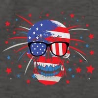 4th Of July Skull American Flag Gift Vector Backpack