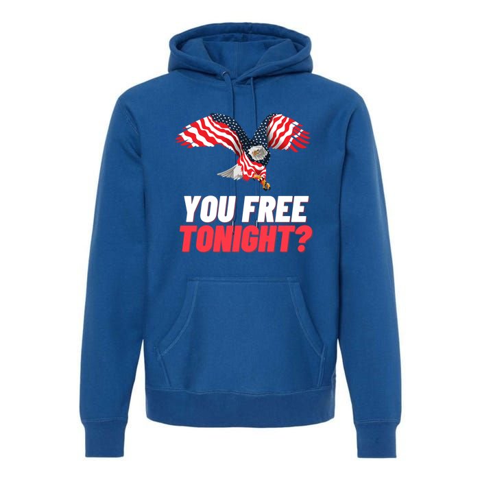 4th Of July You Free Tonight Funny Gift Premium Hoodie