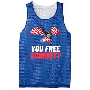 4th Of July You Free Tonight Funny Gift Mesh Reversible Basketball Jersey Tank