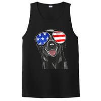 4th Of July Funny Black Lab Dog American Love Christmas PosiCharge Competitor Tank