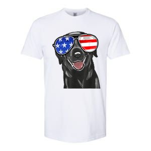 4th Of July Funny Black Lab Dog American Love Christmas Softstyle CVC T-Shirt