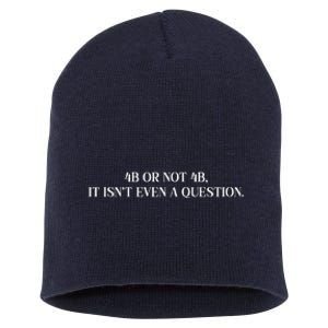 4b Or Not 4b Movement Radical Feminist Short Acrylic Beanie