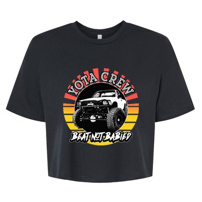 4X4 Off Road Rock Crawler Overland Mud Truck Bella+Canvas Jersey Crop Tee