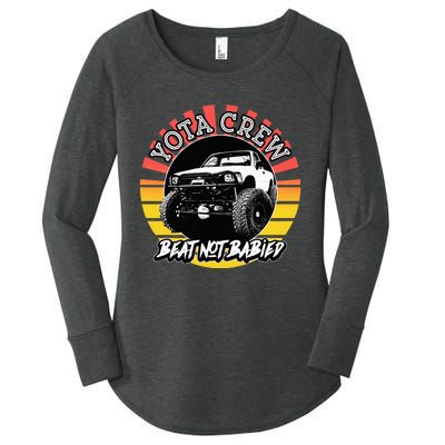 4X4 Off Road Rock Crawler Overland Mud Truck Women's Perfect Tri Tunic Long Sleeve Shirt