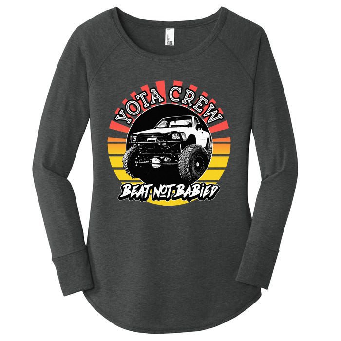 4X4 Off Road Rock Crawler Overland Mud Truck Women's Perfect Tri Tunic Long Sleeve Shirt