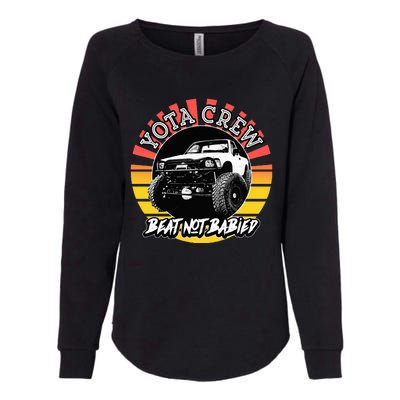 4X4 Off Road Rock Crawler Overland Mud Truck Womens California Wash Sweatshirt