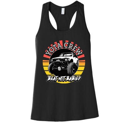 4X4 Off Road Rock Crawler Overland Mud Truck Women's Racerback Tank