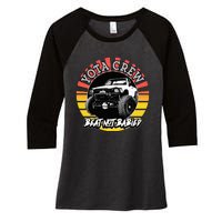 4X4 Off Road Rock Crawler Overland Mud Truck Women's Tri-Blend 3/4-Sleeve Raglan Shirt