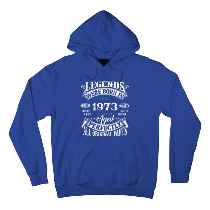 49 Years Old Vintage 1973 Limited Edition 49th Birthday Hoodie