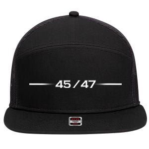 45 President 47 45 47 7 Panel Mesh Trucker Snapback Hat