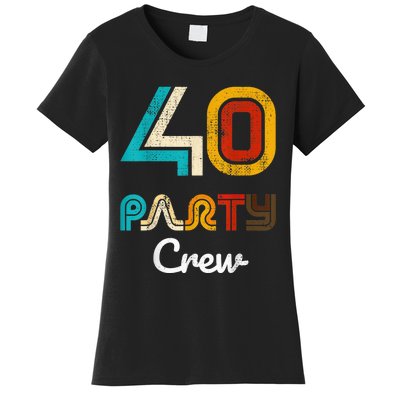 40 Party Crew - 40 Year Old Vintage 1983 40th Birthday Gift Women's T-Shirt