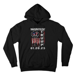 47th President Donald Trump Inauguration Day 2025 U.S.A Flag Hoodie