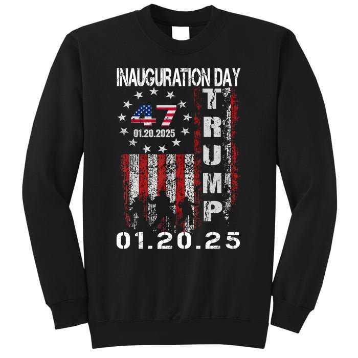 47th President Donald Trump Inauguration Day 2025 U.S.A Flag Sweatshirt