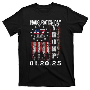 47th President Donald Trump Inauguration Day 2025 U.S.A Flag T-Shirt