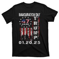 47th President Donald Trump Inauguration Day 2025 U.S.A Flag T-Shirt