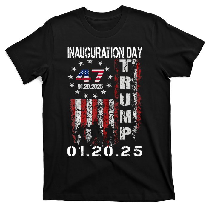 47th President Donald Trump Inauguration Day 2025 U.S.A Flag T-Shirt