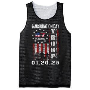 47th President Donald Trump Inauguration Day 2025 U.S.A Flag Mesh Reversible Basketball Jersey Tank