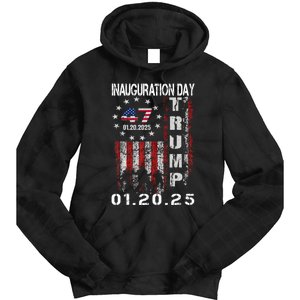 47th President Donald Trump Inauguration Day 2025 U.S.A Flag Tie Dye Hoodie