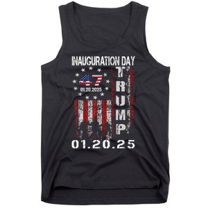 47th President Donald Trump Inauguration Day 2025 U.S.A Flag Tank Top