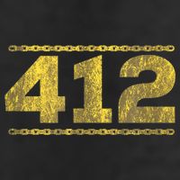 412 Pittsburgh Distressed Chain Yinzer City Retro Adult Drive Performance Visor