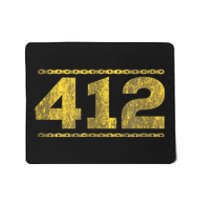 412 Pittsburgh Distressed Chain Yinzer City Retro Mousepad