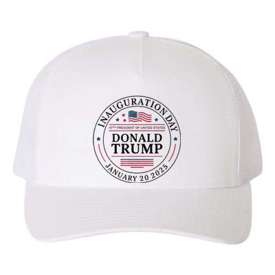 47th President Donald Trump Inauguration 2025 Memorabilia Yupoong Adult 5-Panel Trucker Hat