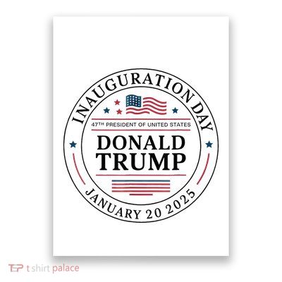 47th President Donald Trump Inauguration 2025 Memorabilia Poster
