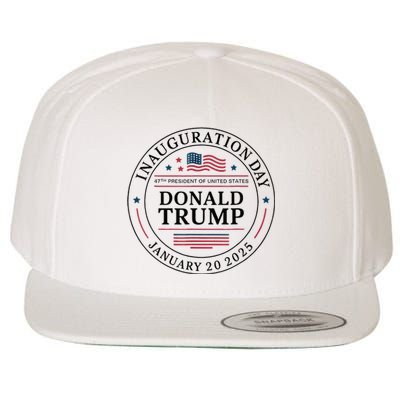 47th President Donald Trump Inauguration 2025 Memorabilia Wool Snapback Cap