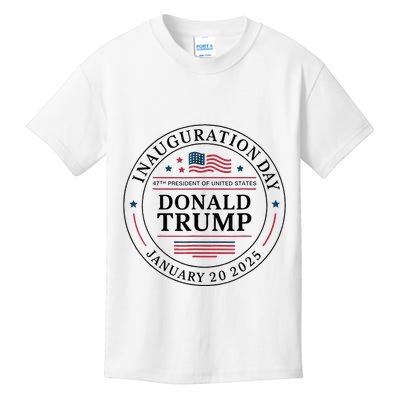 47th President Donald Trump Inauguration 2025 Memorabilia Kids T-Shirt